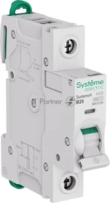 Автоматический выключатель Systeme Electric S9F21125 Systeme9 B 25A 1P 6kA 230В