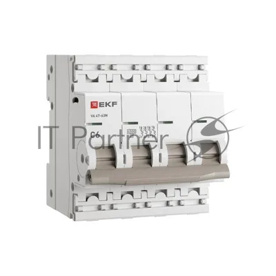 Автоматический выключатель EKF M634406C 4P 6А (C) 4,5kA ВА 47-63N PROxima