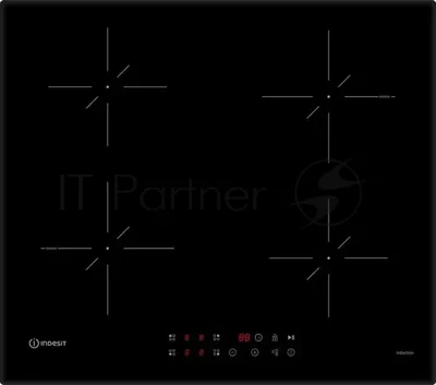 Индукционная варочная поверхность Indesit IS 40CQ60, 4 конфорки, стеклокерамика, 7400 Вт
