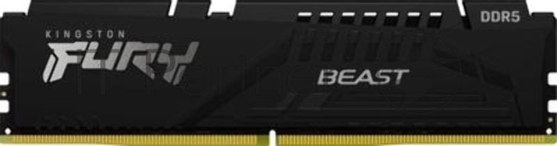 Оперативная память Kingston Fury Beast, DDR5, 32GB (1x32GB), 5600 MHz, CL40, с радиатором, чёрный
