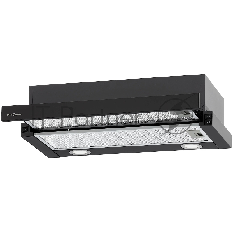 Вытяжка кухонная Krona KAMILLA T 600 BLACK (1 мотор)