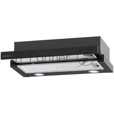 Вытяжка кухонная Krona KAMILLA T 600 BLACK (1 мотор)