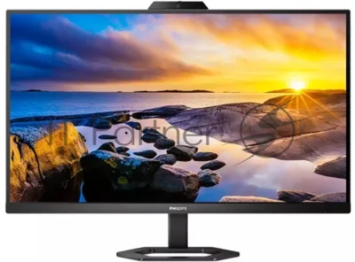 Монитор 27" Philips 27E1N50HE IPS 2560x1440, 75 Гц, 4 мс, 16:9, 300 кд/м², HDMI 1.4, DP 1.2, USB-C, USB Hub, 3.5 Jack, динамики (2×3 Вт), веб-камера, FreeSync, черный