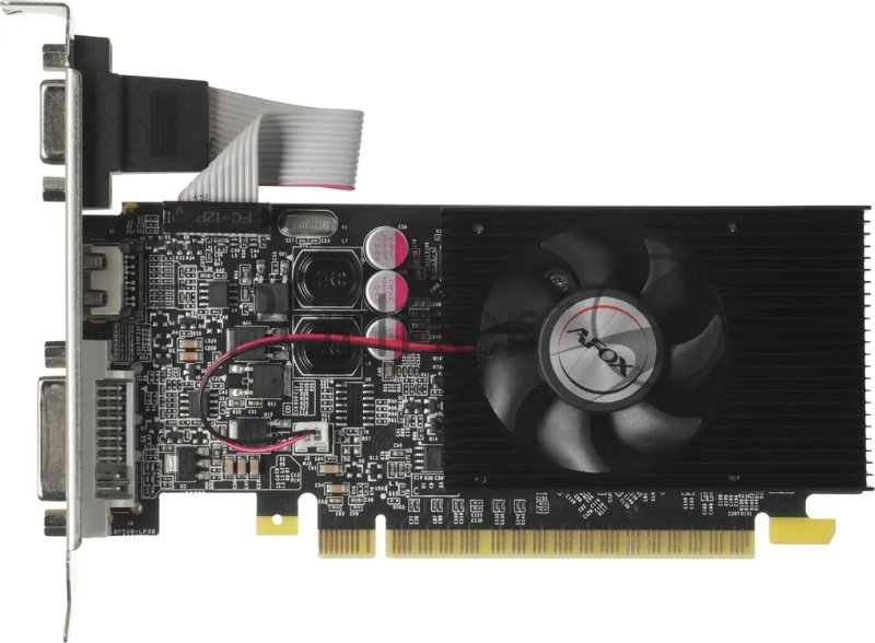 Видеокарта AFOX GeForce GT 610, 2 GB DDR3, 64 bit, HDMI, DVI-D, VGA, GPU 810 MHz