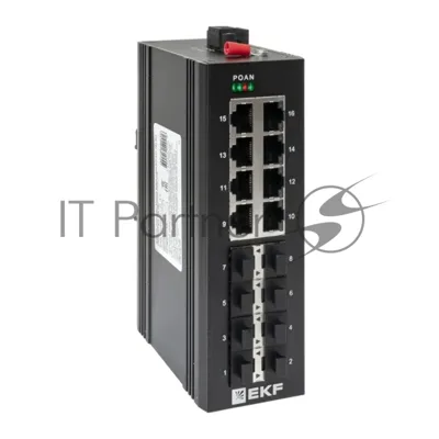 Коммутатор EKF TSX-U-8GX/SFP-8GT, 8×1 Гбит/с + 8×1 Гбит/с SFP, неуправляемый