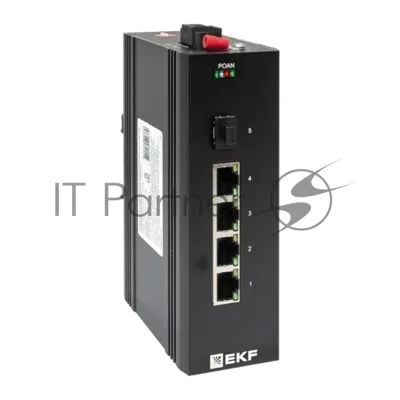 Коммутатор EKF TSX-U-1GX/SFP-4GTP, 4×1 Гбит/с PoE + 1×1 Гбит/с SFP, неуправляемый