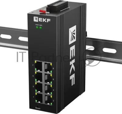Коммутатор EKF TSX-ML2-8GTP, 8×1 Гбит/с PoE, управляемый