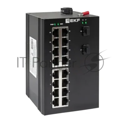 Коммутатор EKF TSX-U-2GX/SFP-16GT, 16×1 Гбит/с + 2×1 Гбит/с SFP, неуправляемый