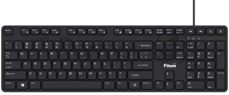 Клавиатура Filum FL-KB15 проводная, USB Type-A, чёрный