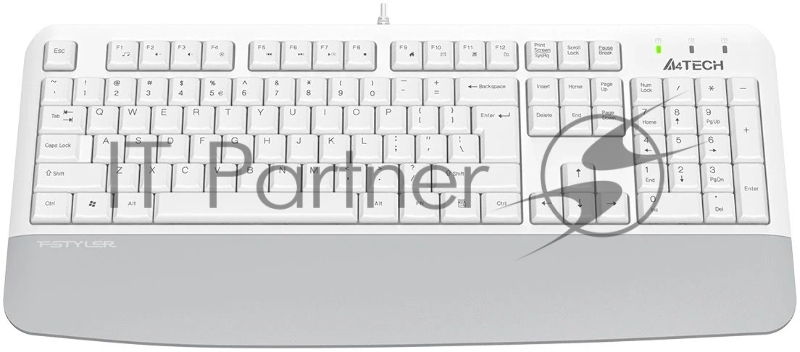 Клавиатура A4Tech Fstyler FK20 проводная, USB Type-A, белый
