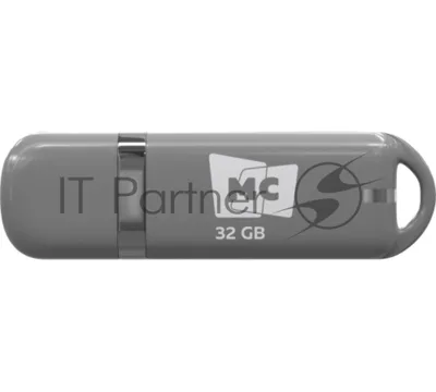 Флешка USB MORE CHOICE МФБ32 Grey (4620202558718), 32GB, USB 2.0, R/W 15/6, серый