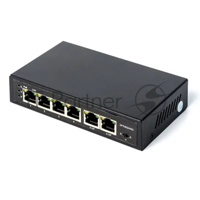 Коммутатор IPTRONIC PS3-E6P4H, 4×100 Мбит/с PoE + 2×100 Мбит/с, неуправляемый