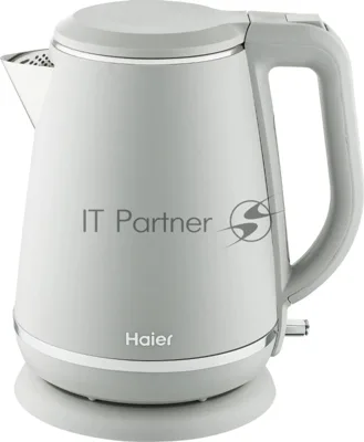 Чайник электрический Haier HK-502 1.5л. 3000Вт серый корпус: нерж.сталь/пластик (TD0029960RU)