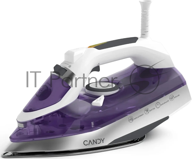 Утюг Candy CI-105 белый/фиолетовый, 2700 Вт, 55 г/мин, 240 г/мин