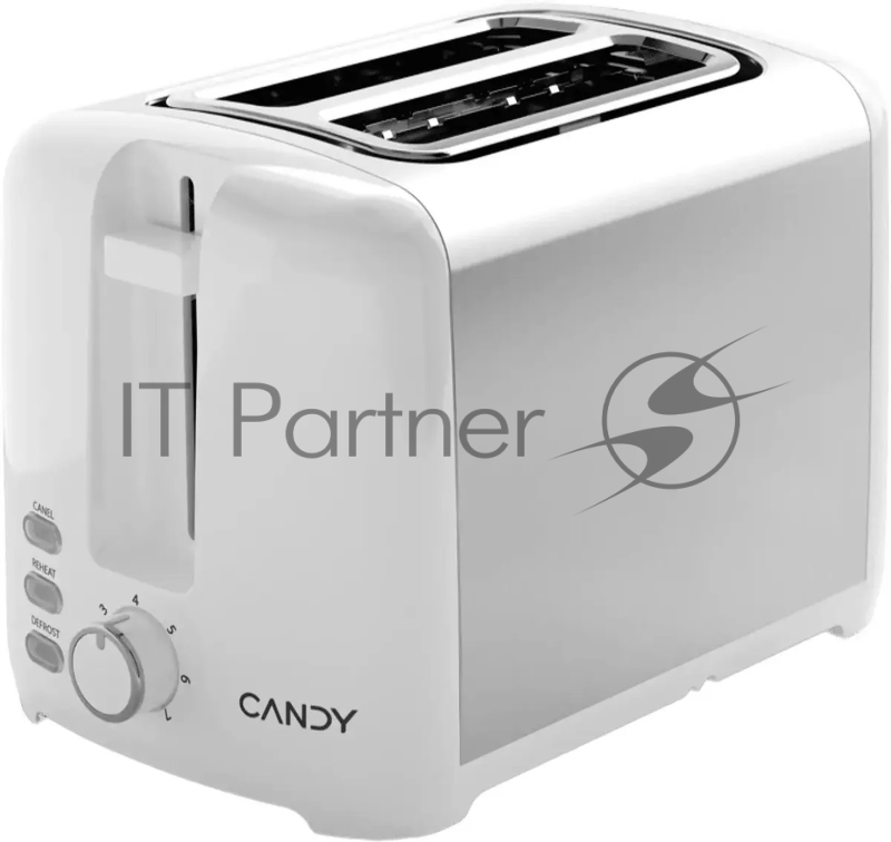 Тостер Candy CT-250 белый, 930 Вт, 2 слота
