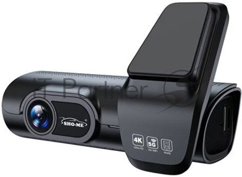 Видеорегистратор Sho-Me FHD-975, 3840x2160, 3.59", с камерой заднего вида, GPS, Wi-Fi, G-сенсор, датчик движения