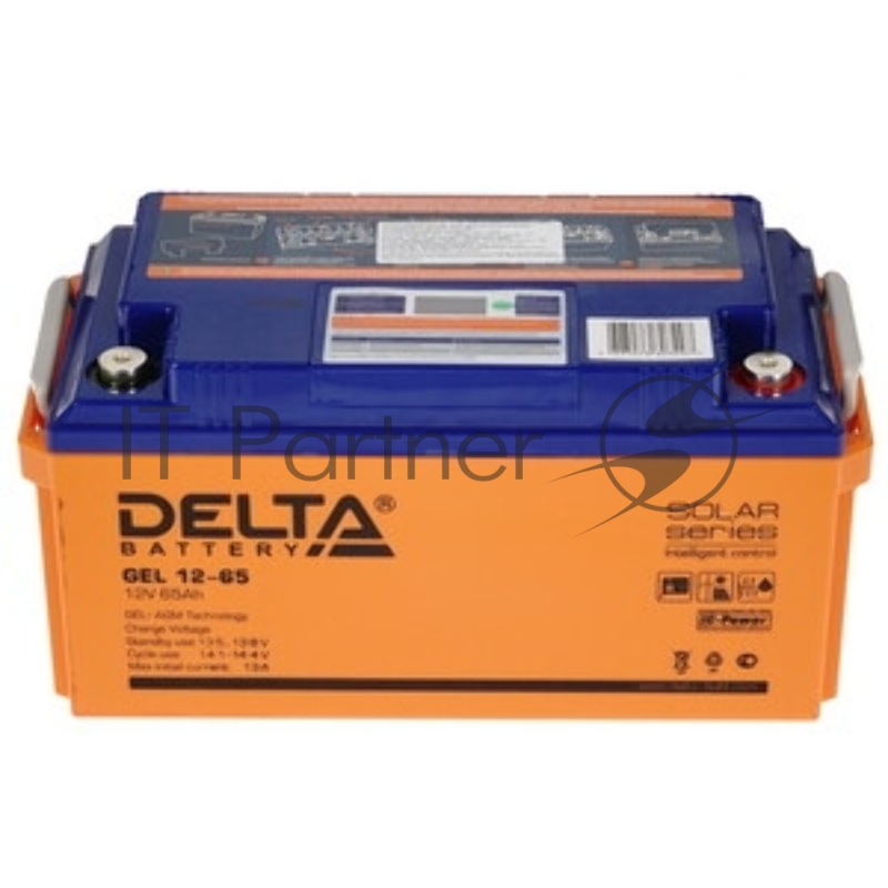 Аккумуляторная батарея DELTA GPL 1265 универсальная, технология GEL, (12V/65Ah)