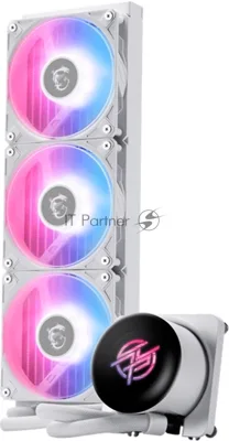 Система жидкостного охлаждения/ Water Cooling System MSI MPG CORELIQUID P13 360 (300W, 360мм, LED, White, ARGB/ Fans: 3x120мм, 64.89CFM, 2050RPM/ Pump 20dBA, 3400RPM, Rad thickness 27мм/ S: 1851, 1700, AM5, AM4)