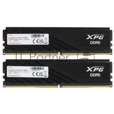 Оперативная память ADATA Lancer Blade, DDR5, 32GB (2x16GB), 6000 MHz, CL48, с радиатором, чёрный