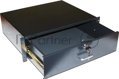Ящик выдвижной Lanmaster TWT-CB-DRW-3U 3U 19" 350мм черный