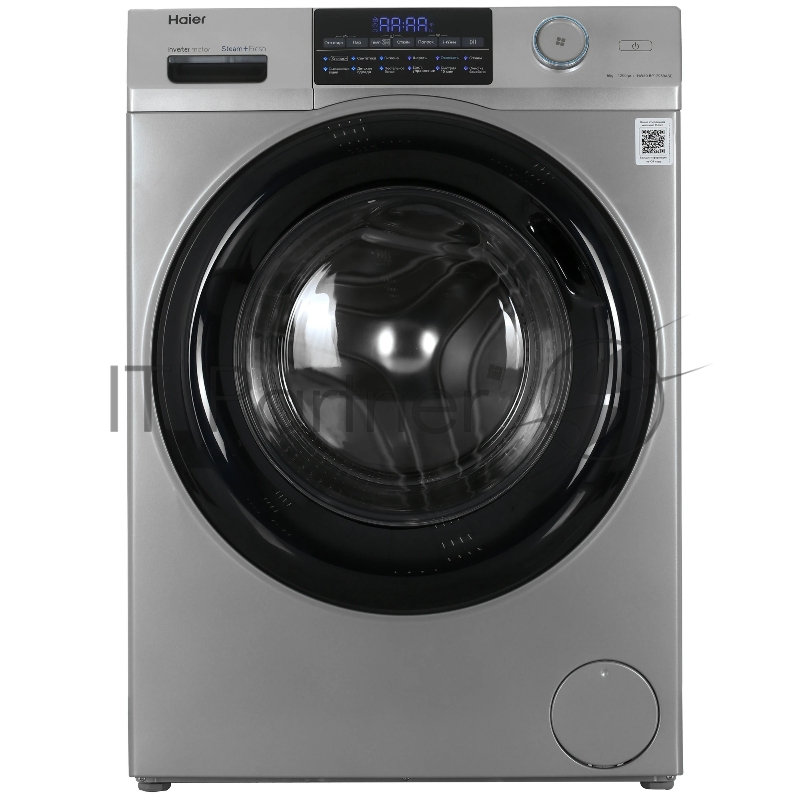 Стиральная машина Haier HW60-BP12959ASE серебристый, загрузка фронтальная 6 кг, 1200 об/мин., класс: A+++