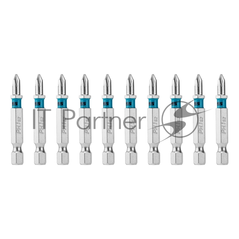 Бита Gross PH1х50мм, сталь S2, шестигр., 10 шт.