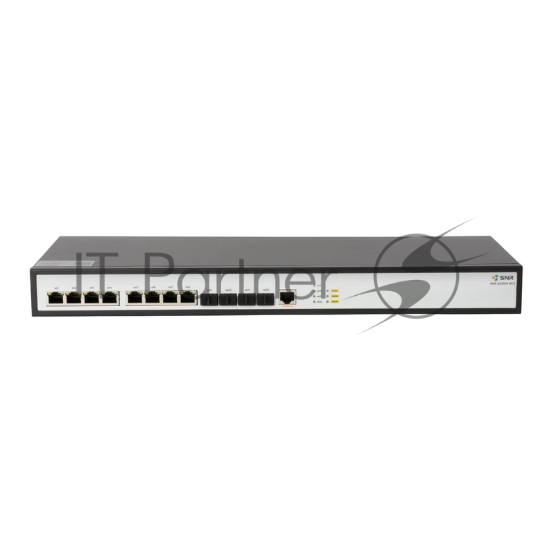 Коммутатор SNR SNR-S5310X-8TX, 8×10 Гбит/с + 4×10 Гбит/с SFP+, управляемый