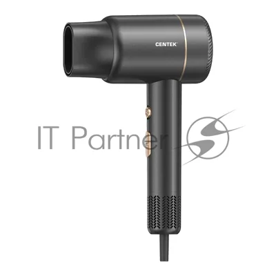 Фен Centek CT-2254 черный, 2000 Вт, ионизация