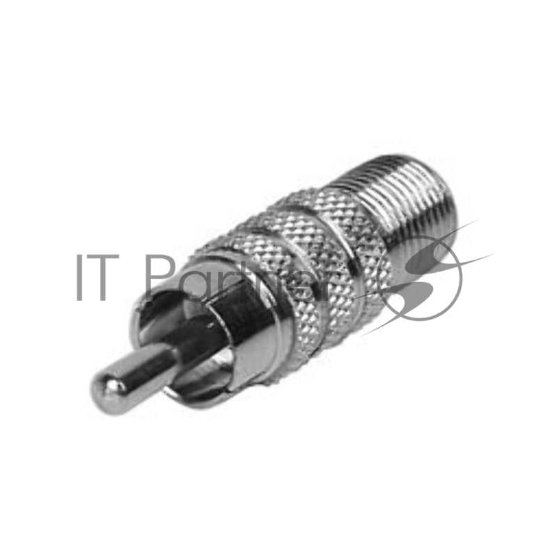 Переходник LAZSO APRF10 RCA (штекер) - F-(розетка), 1шт. Диапазон частот-1ГГц. Материал - латунь. Покрытие - никель (корпус), никель (центральный к