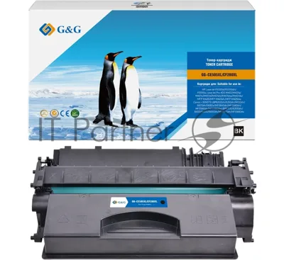 Картридж лазерный G&G GG-CE505XL/CF280XL CE505X/CF280X черный (13000стр.) для HP LaserJet P2055d/P2055dn/P2055x; LaserJet Pro 400 M401/M401a/M401n/M401d/M401dn/M401dne/M401dw/MFP M425/MFP M425dn/MFP M425dw