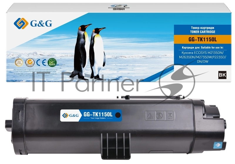 Картридж лазерный G&G GG-TK1150L черный (7200стр.) для Kyocera ECOSYS M2135DN/M2635DN/M2735DW;P2235D