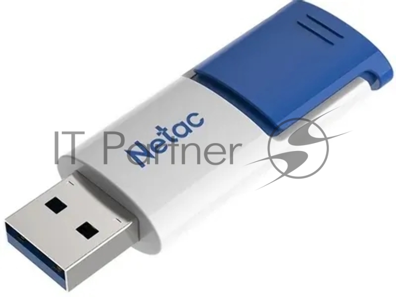 Флешка USB Netac U182 (NT03U182N-016G-32BL), 16GB, USB 3.2, R/W 100/30, синий