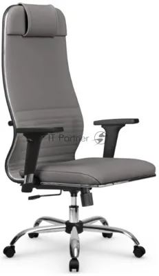 Кресло офисное Metta L 1m 38K2 z312516098 кожа MPES серый