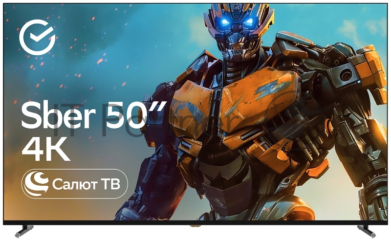 Телевизор Sber 50" SDX-50UQ6032 темно-серый DLED UHD Smart TV SBER