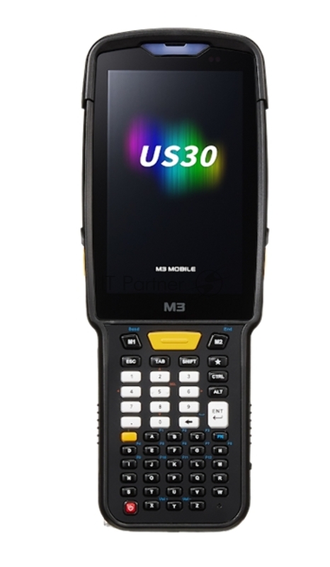 Терминал сбора данных M3 Mobile US30W all-in-one, Android 13.0 GMS, WVGA, 802.11 a/b/g/n/ac/ax Wi-Fi 6, SE5500 2D Imager Scanner, BT5.3, 4G/64G, 38 Keypad , 6700mAh Battery