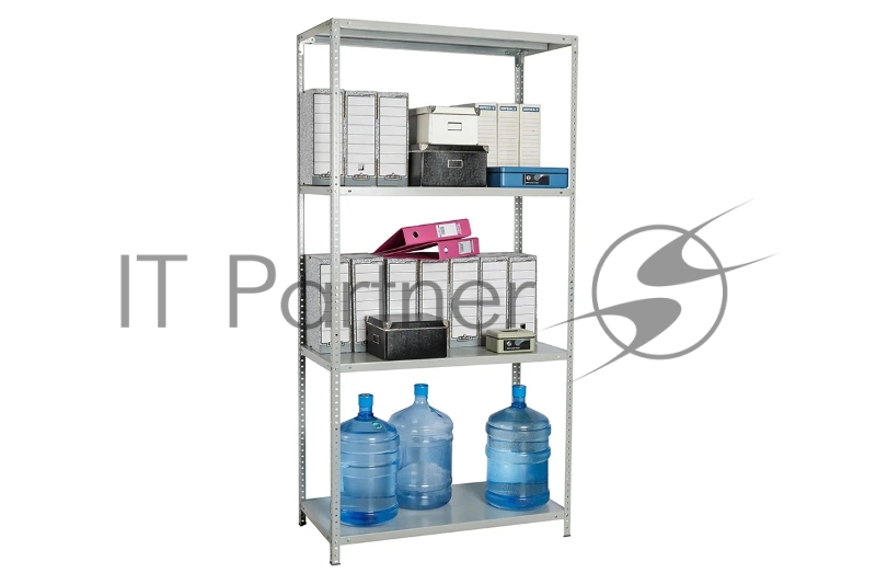 Стеллаж Практик MS Standart 120/60x20/4 пол.:4 единая 1200x600x200мм серый (S24199132402)