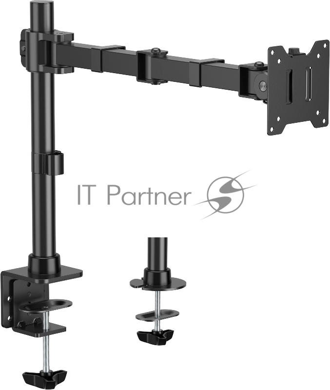 Кронштейн для мониторов Cactus CS-VM-D49-BK черный 17"-49" макс.20кг настольный поворот и наклон