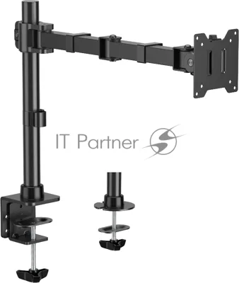 Кронштейн для мониторов Cactus CS-VM-D49-BK черный 17"-49" макс.20кг настольный поворот и наклон