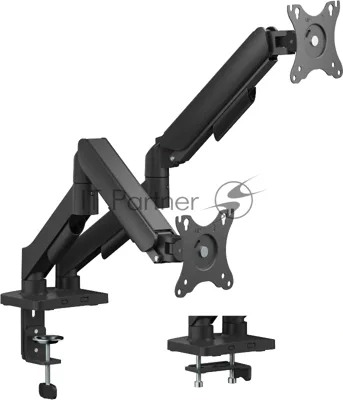 Кронштейн для мониторов Cactus CS-VM-MG-82-BK черный/белый 17"-32" макс.9кг настольный поворот и наклон