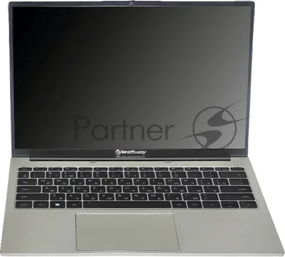 Ноутбук Kraftway KraftBook 14" OLED (1920x1200) IPS 400cd,Core i5-1235U,8Gb DDR4-3200,256Gb SSD(2),Wi-Fi 6+BT,Metal case,web,2хUSB,2xUSB-C,HDMI,RJ45,1.45kg,Grey,noOS, 1г МИНПРОМТОРГ (МПТ)