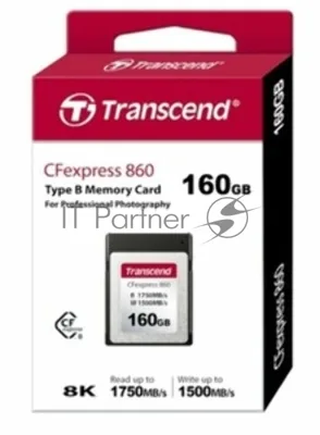 Флеш карта CFexpress Type B 160GB STranscend CFexpress 860 Type B 1500/1750 Mb/s
