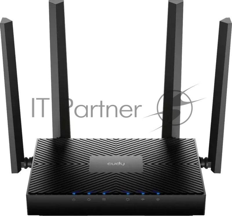 Роутер беспроводной Cudy WR3000E 2.0 Гигабитный роутер Wi-Fi 6 AX3000, 2,4/5 ГГц, до 2976 Мбит/с, 5x1 Гбит/с, IPv6, 4 антенны, черный