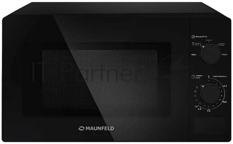 Микроволновая печь Maunfeld MFSMO720MB01 черный, 20 л, 700 Вт, переключатели - поворотный механизм