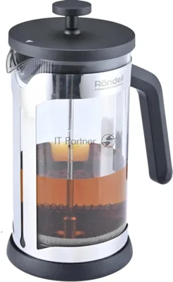 Френч-пресс Rondell Brando RDS-2026 0.6л черный/стальной