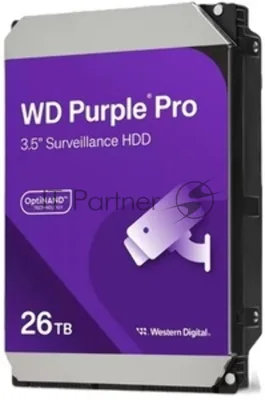 Жесткий диск WD SATA-III 26TB WD260PURP Purple Pro (7200rpm) 512Mb 3.5"