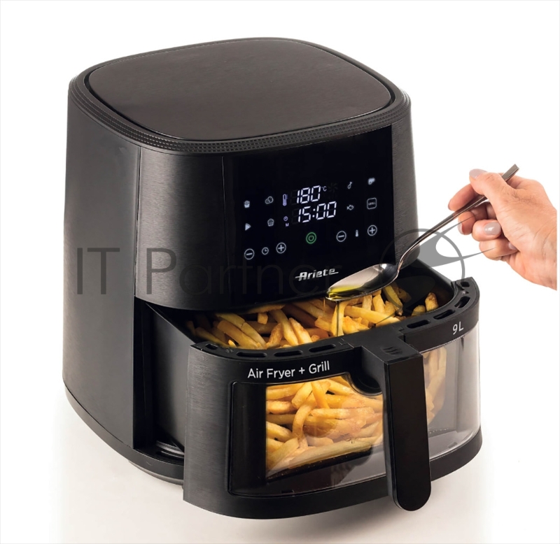 Аэрофритюрница Ariete 4630/00 черный, 1500 Вт, 9 л, сенсор, 8 программ