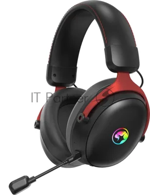 Гарнитура Marvo HG9076W Tactic X Pro чёрный, беспроводная + проводная, радиоканал, до 12 ч, подсветка, совместимость с PS5, Xbox