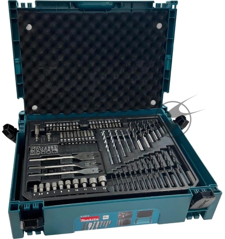 Набор бит и сверл Makita E-24913 по дер/мет/бет (70пред.) для шуруповертов/дрелей