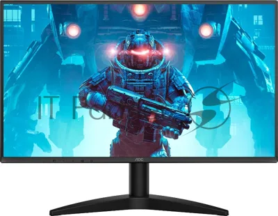 Монитор 23.8" AOC 24B36X IPS 1920x1080, 144 Гц, 4 мс, 16:9, 250 кд/м², HDMI, DP, HDR, Flicker Free, Low Blue Light, безрамочный дизайн, черный