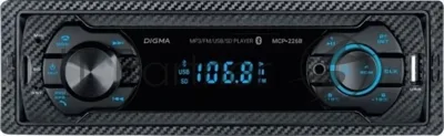Автомагнитола Digma MCP-226B, 1 DIN, USB Type-A, AUX